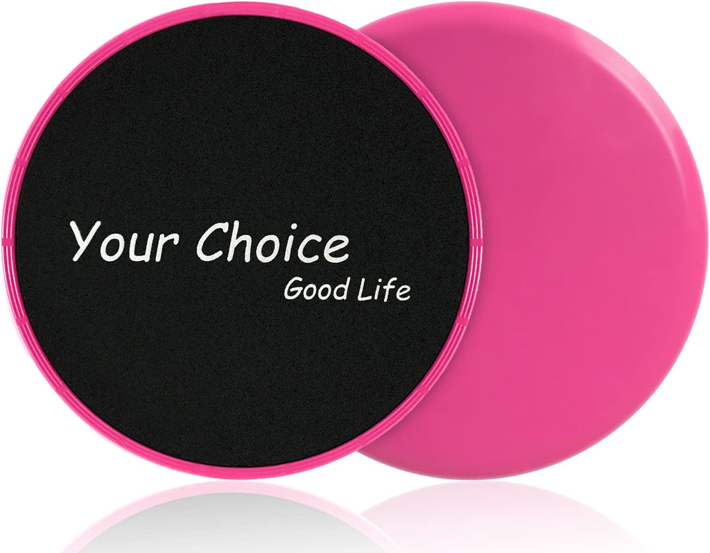 Core Sliders - Dual Sided Exercise Gliding Discs for Carpet & Hardwood, 7" Workout Sliders